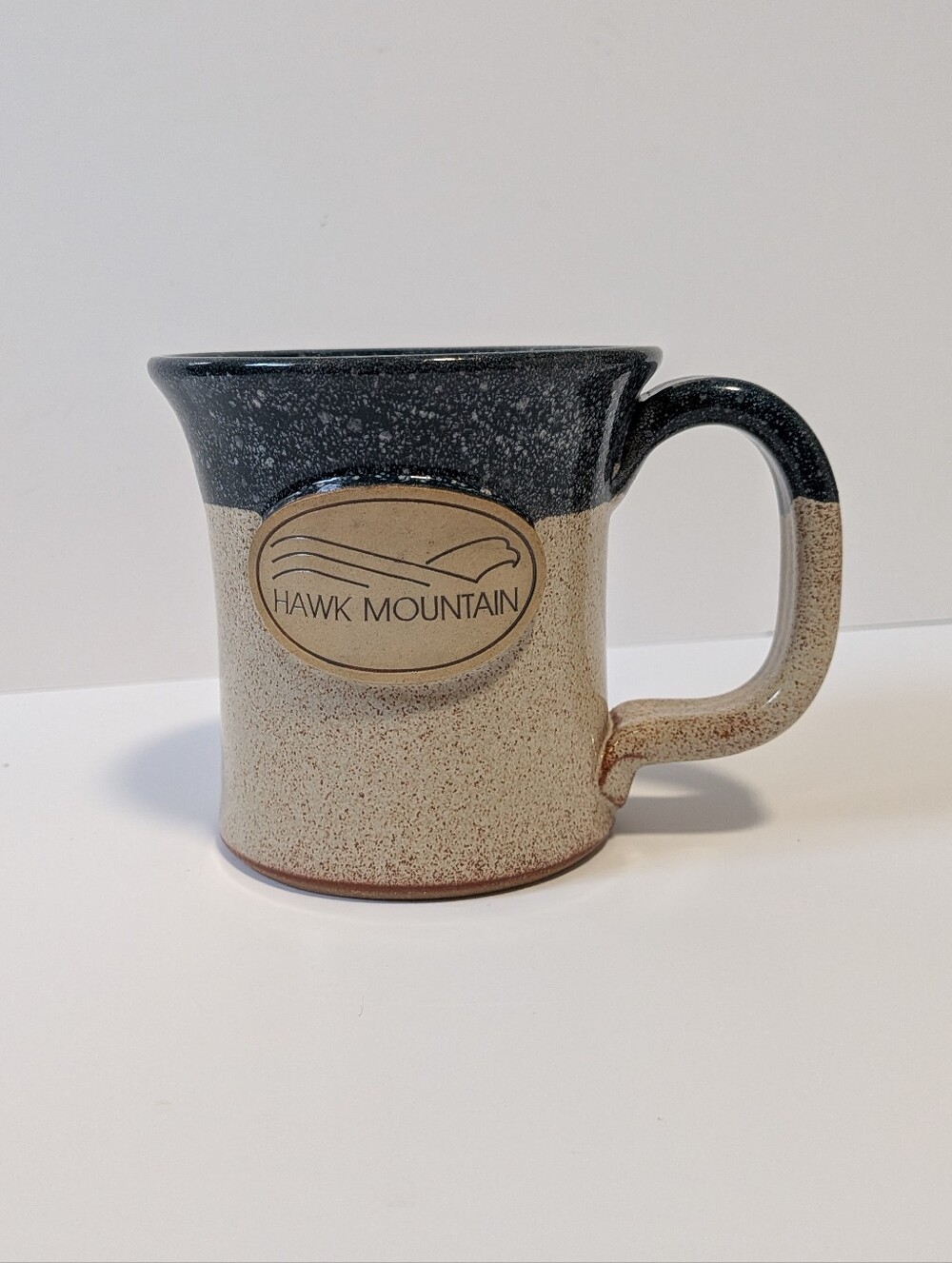 Hawk Mountainhandcrafted mug from Sunset Hill Stoneware, featuring their signatu